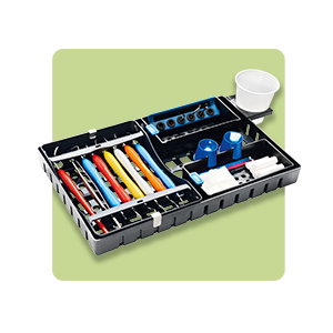 Tray organizers and modules